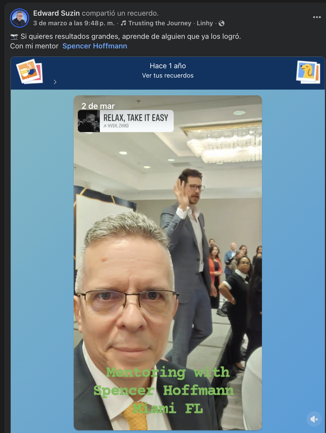 Testimonio de Edward Suzin - Mentoring con Spencer Hoffmann Miami